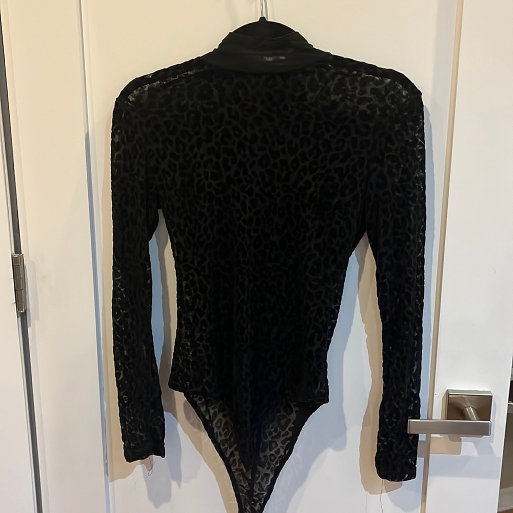 Tiger must black cheetah body suit